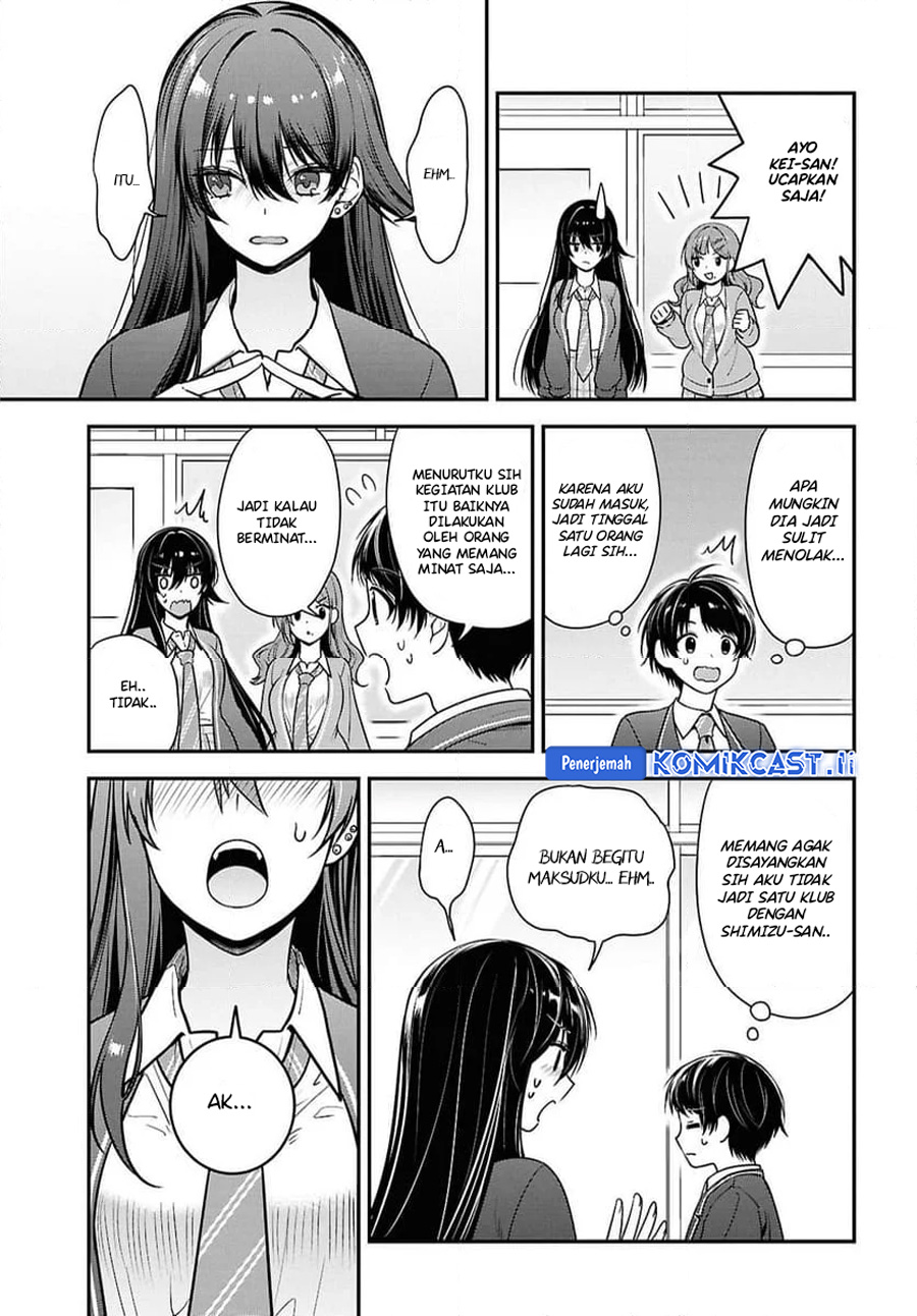Tonari no Seki no Yankee Shimizu-san ga Kami o Kuroku Sometekita chapter 10