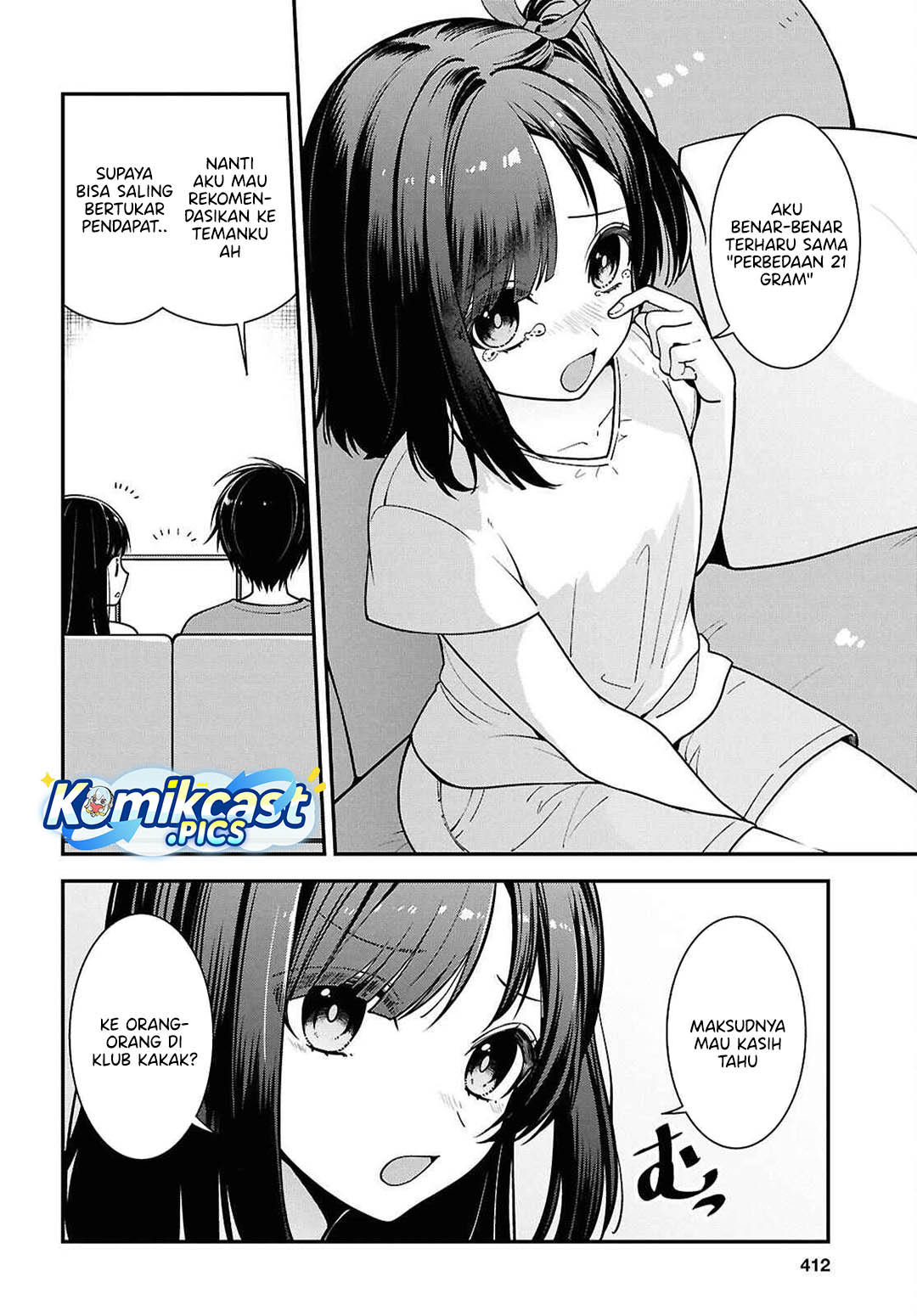 Tonari no Seki no Yankee Shimizu-san ga Kami o Kuroku Sometekita Chapter 12 Bahasa Indonesia