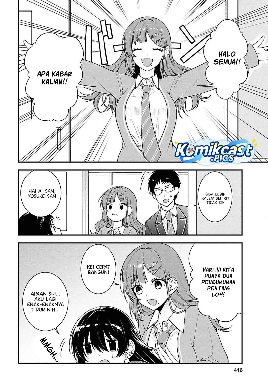 Tonari no Seki no Yankee Shimizu-san ga Kami o Kuroku Sometekita Chapter 12 Bahasa Indonesia