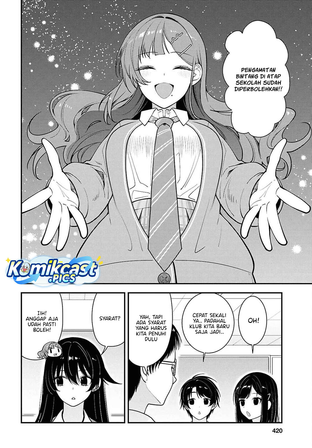 Tonari no Seki no Yankee Shimizu-san ga Kami o Kuroku Sometekita Chapter 12 Bahasa Indonesia