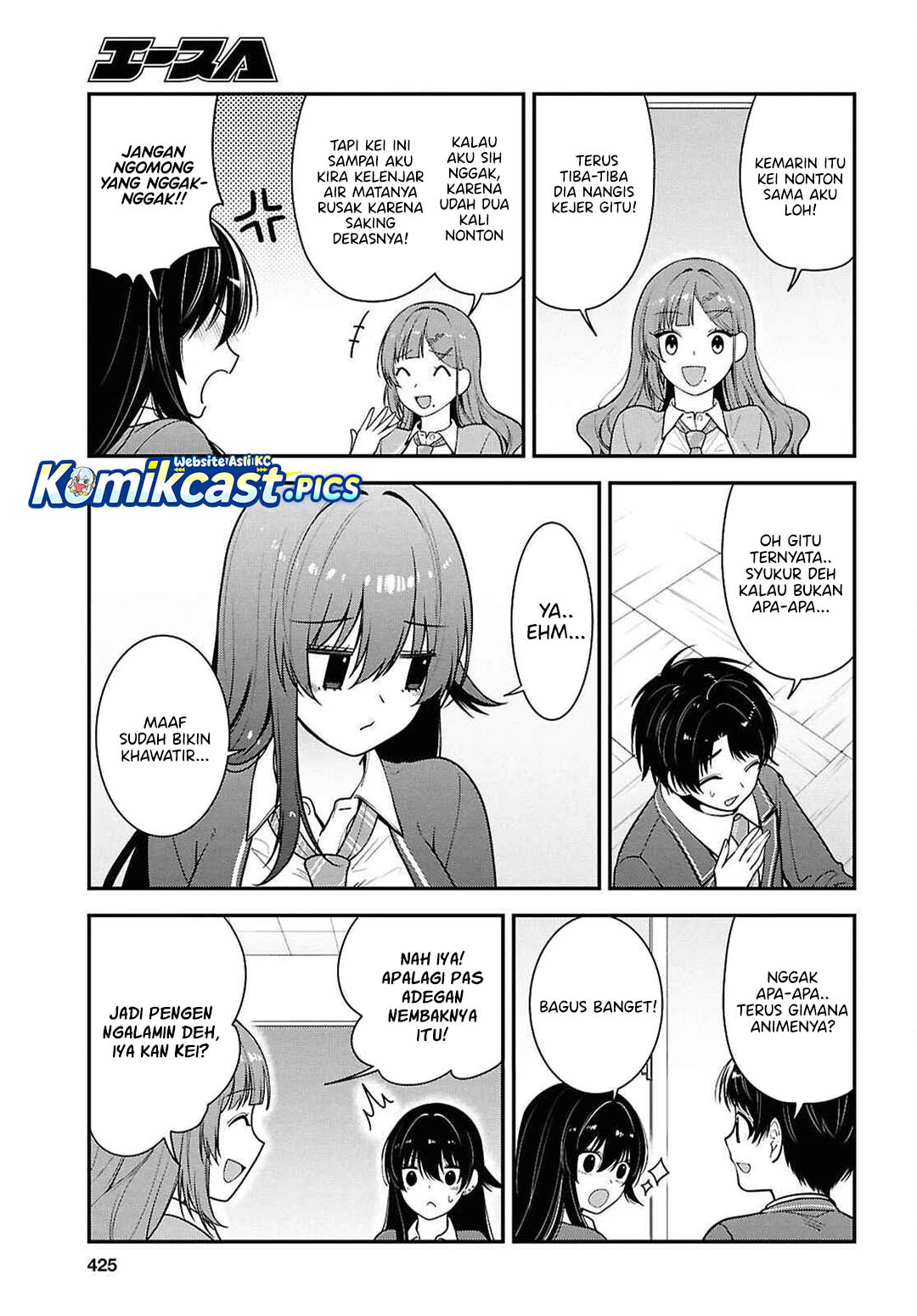Tonari no Seki no Yankee Shimizu-san ga Kami o Kuroku Sometekita Chapter 12 Bahasa Indonesia