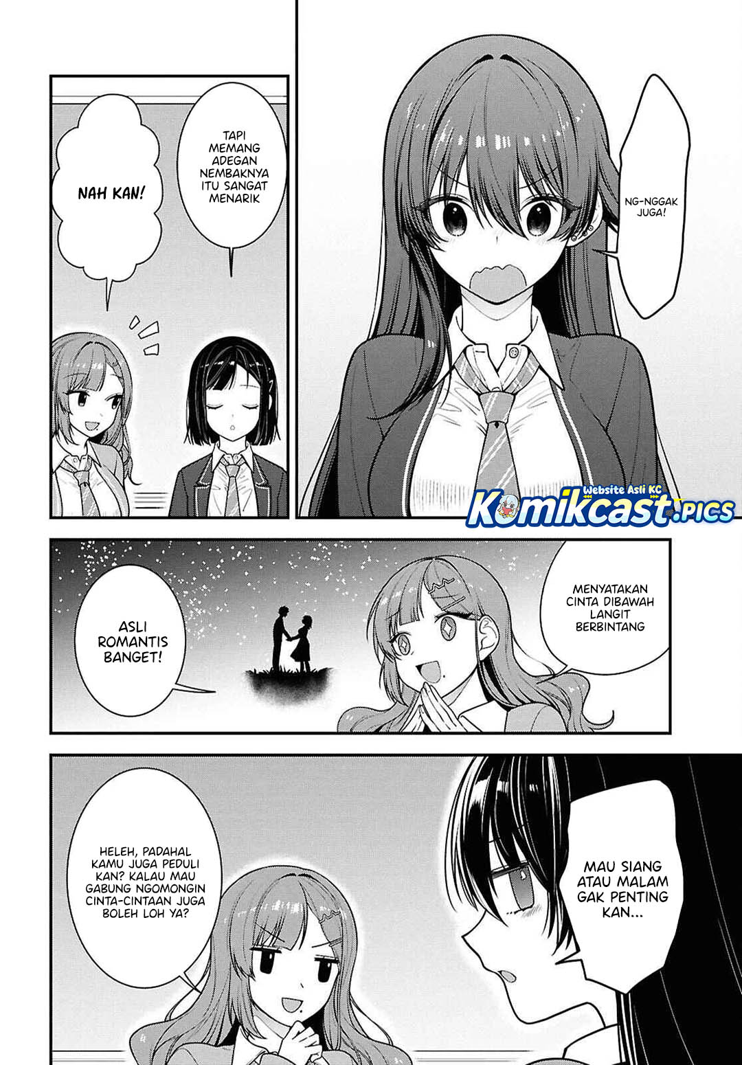 Tonari no Seki no Yankee Shimizu-san ga Kami o Kuroku Sometekita Chapter 12 Bahasa Indonesia