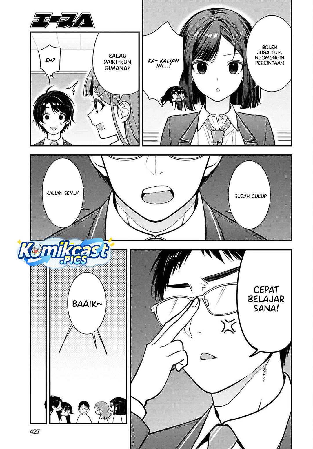 Tonari no Seki no Yankee Shimizu-san ga Kami o Kuroku Sometekita Chapter 12 Bahasa Indonesia