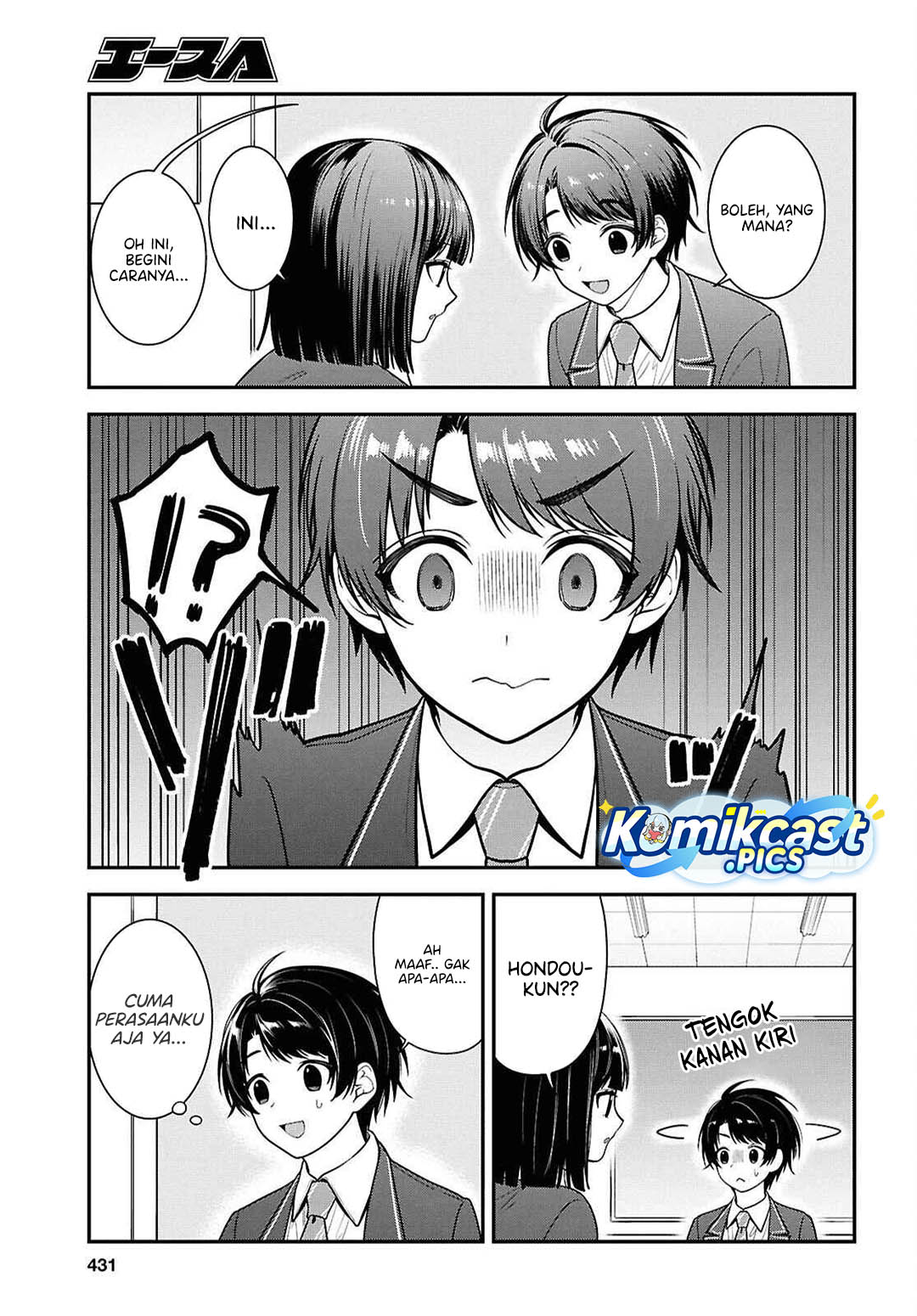 Tonari no Seki no Yankee Shimizu-san ga Kami o Kuroku Sometekita Chapter 12 Bahasa Indonesia