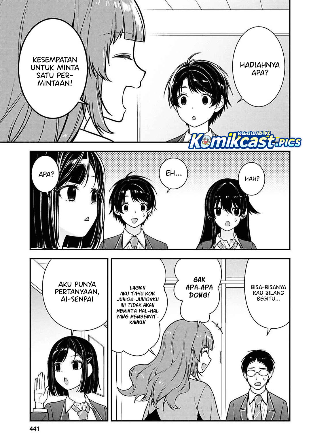 Tonari no Seki no Yankee Shimizu-san ga Kami o Kuroku Sometekita Chapter 12 Bahasa Indonesia