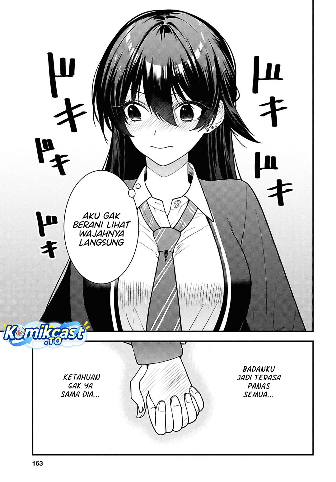 Tonari no Seki no Yankee Shimizu-san ga Kami o Kuroku Sometekita Chapter 14 Bahasa Indonesia