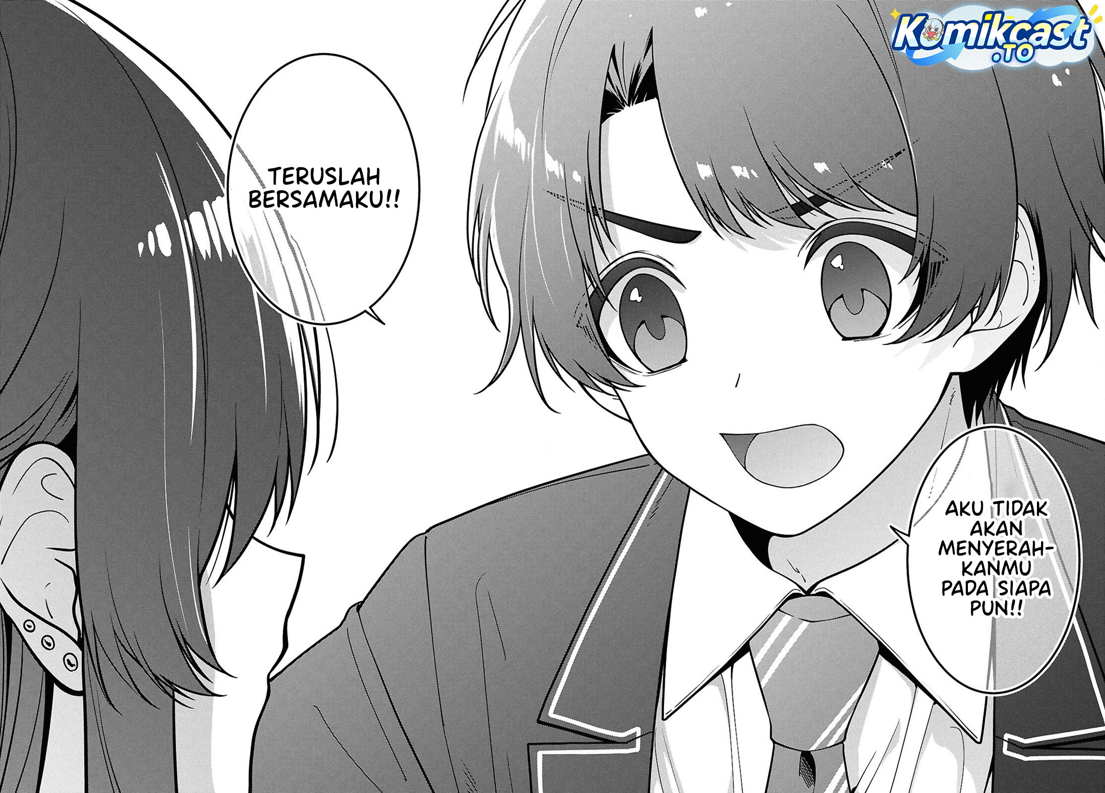 Tonari no Seki no Yankee Shimizu-san ga Kami o Kuroku Sometekita Chapter 14 Bahasa Indonesia