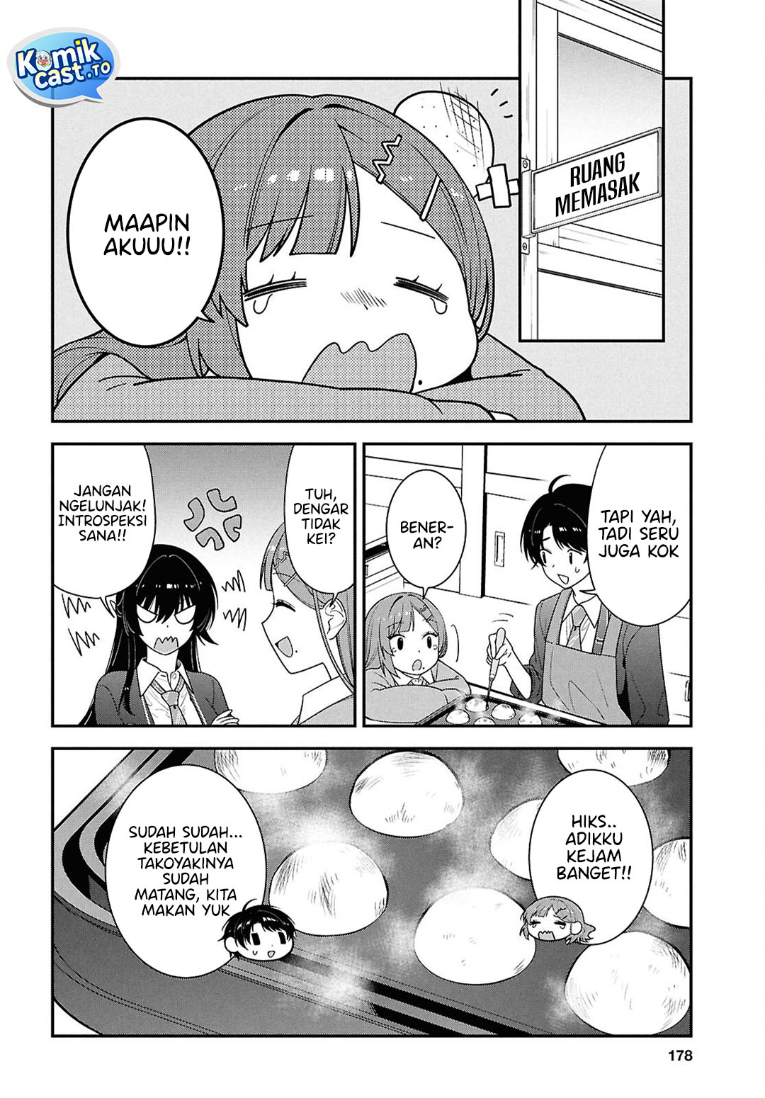 Tonari no Seki no Yankee Shimizu-san ga Kami o Kuroku Sometekita Chapter 14 Bahasa Indonesia