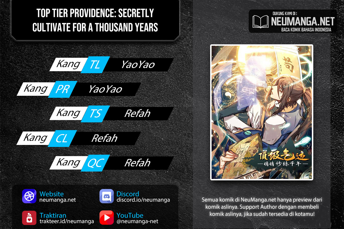 Top Tier Providence: Secretly Cultivate for a Thousand Years Chapter 57 Bahasa Indonesia