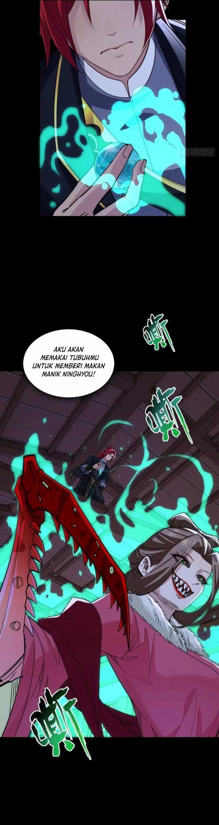 Traveling Through Time and Space to Become an Unlucky NPC: I Have a Wife to Protect Me Chapter 104 Bahasa Indonesia