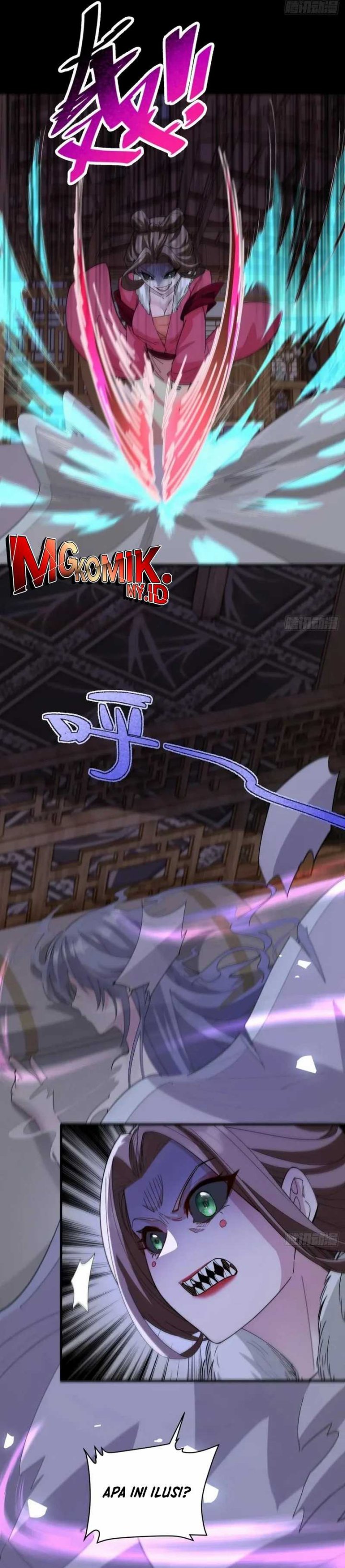 Traveling Through Time and Space to Become an Unlucky NPC: I Have a Wife to Protect Me Chapter 104 Bahasa Indonesia