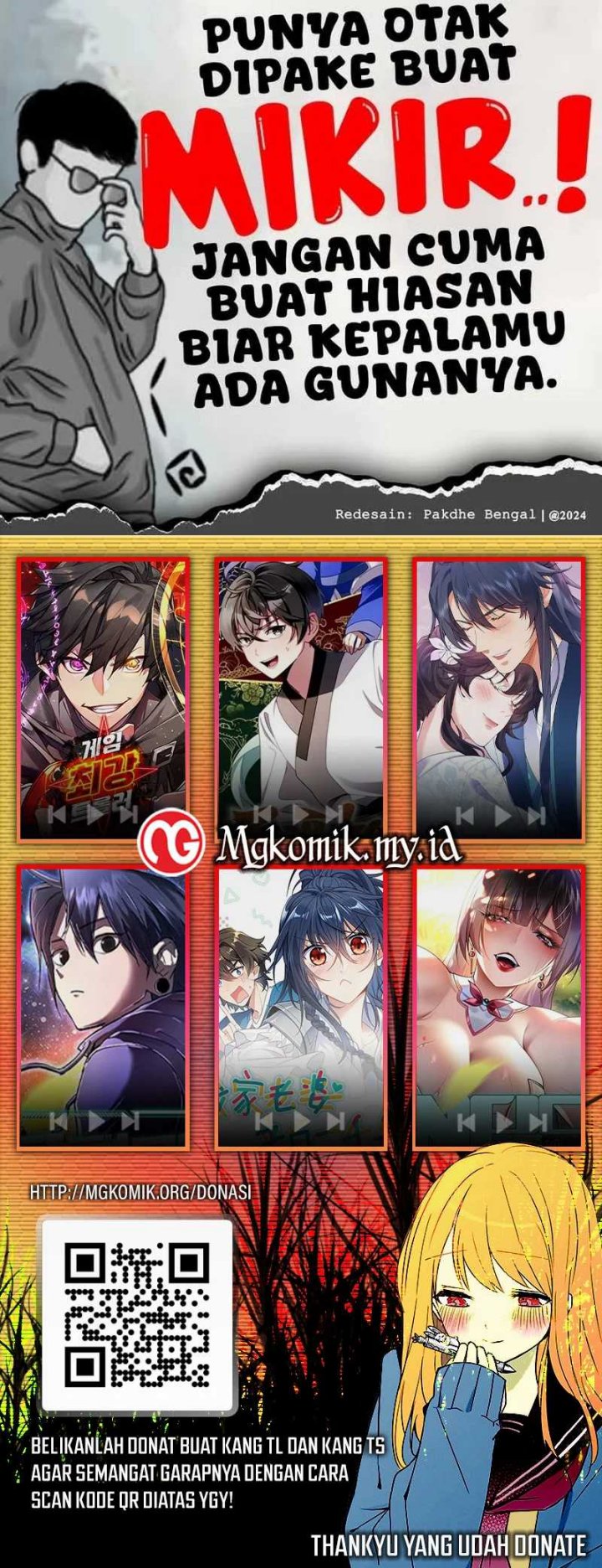 Traveling Through Time and Space to Become an Unlucky NPC: I Have a Wife to Protect Me Chapter 104 Bahasa Indonesia