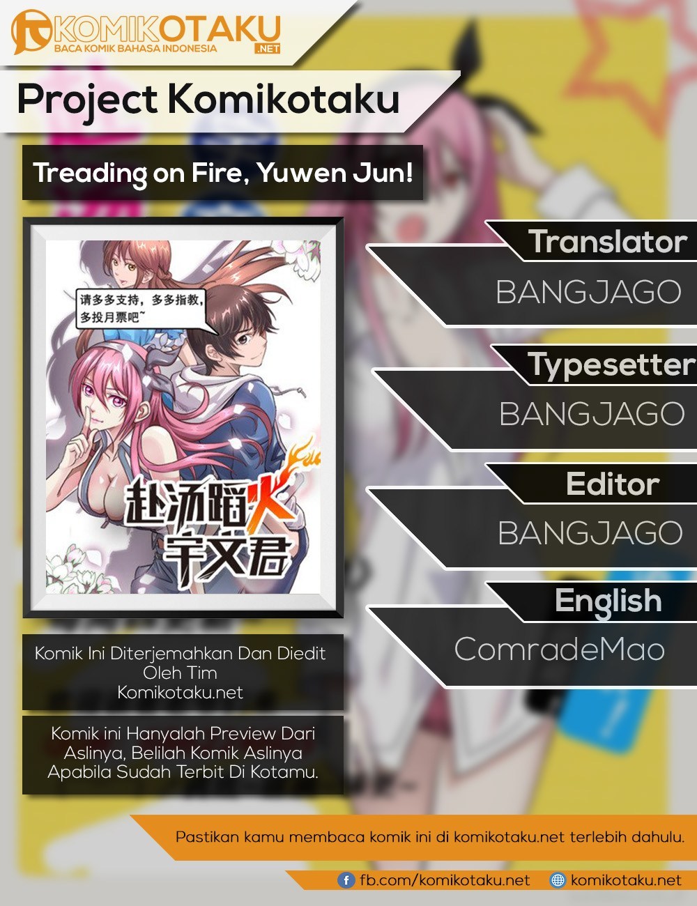Treading on Fire, Yuwen Jun! Chapter 13-14 Bahasa Indonesia