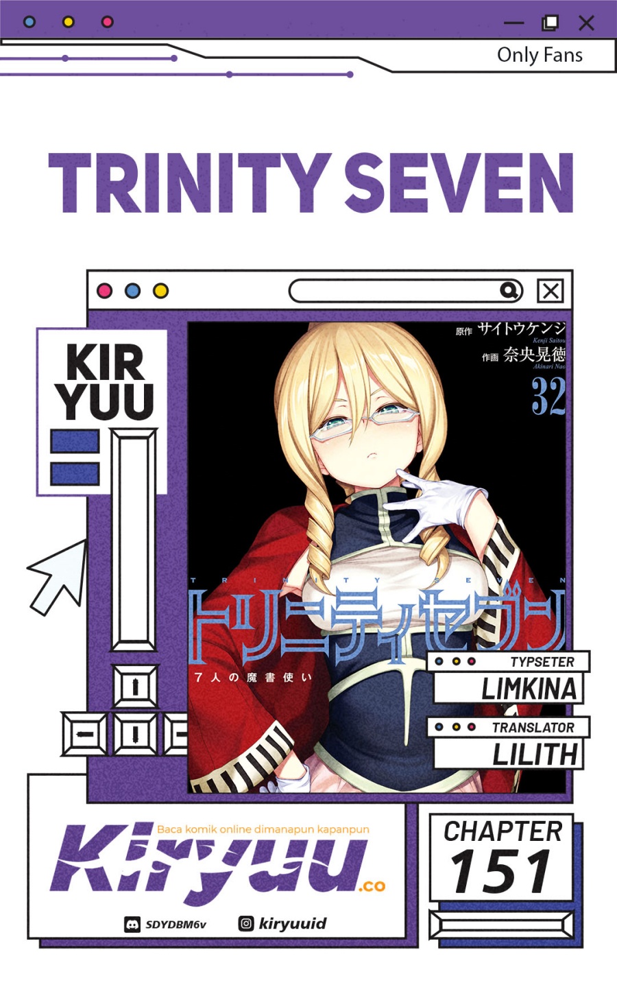 Trinity Seven chapter 151