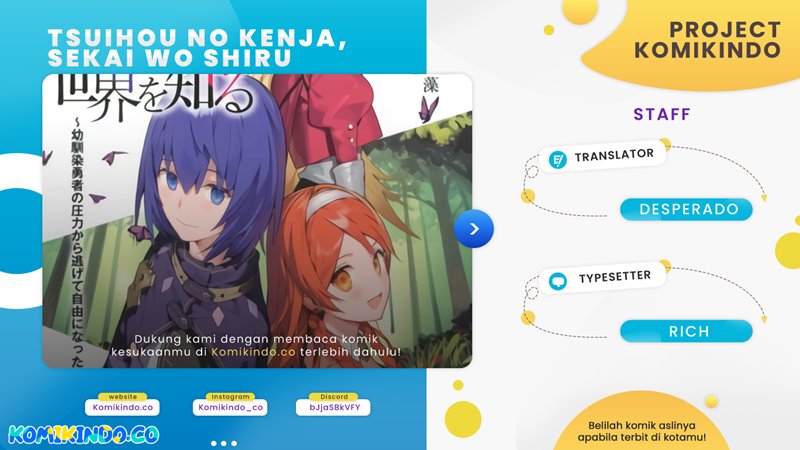 Tsuihou no Kenja, Sekai wo Shiru ~Osanajimi Yuusha no Atsuryoku kara Nigete Jiyuu ni Natta Ore~ Chapter 11 Bahasa Indonesia