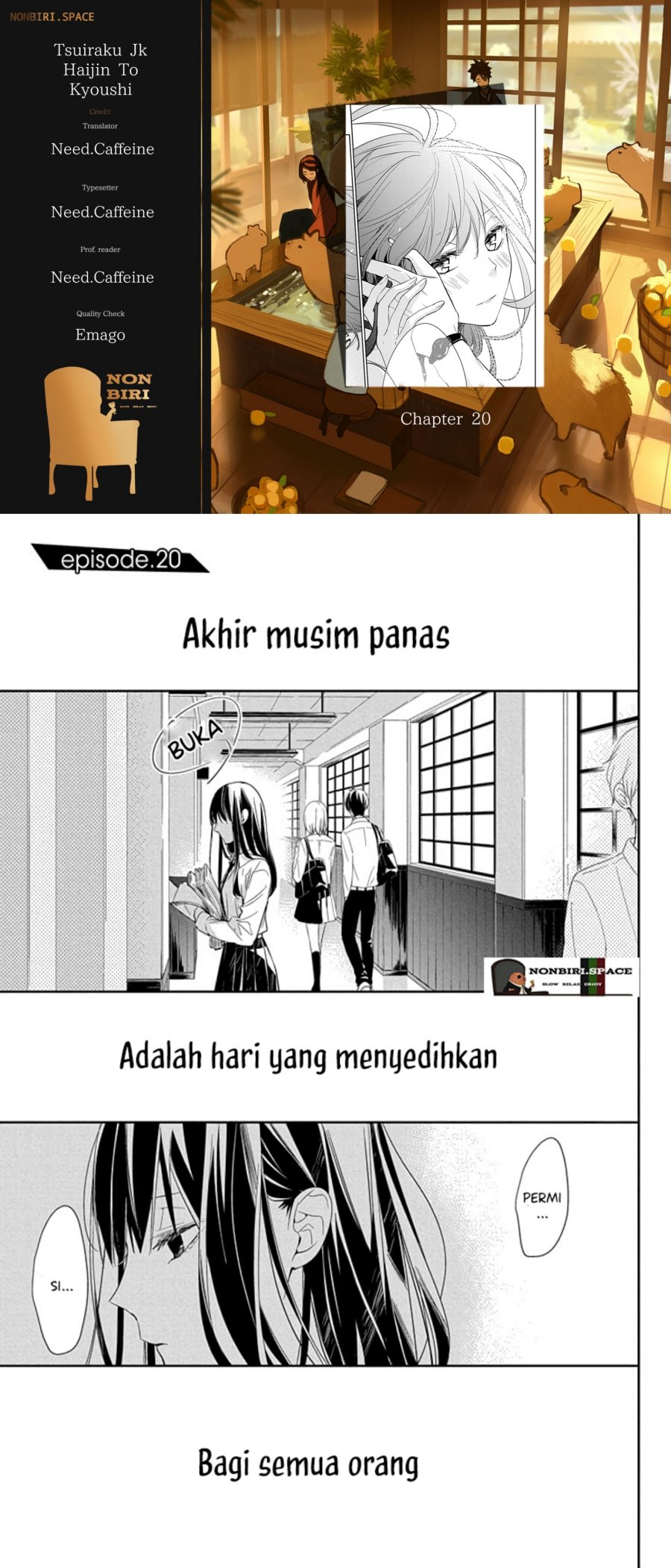 Tsuiraku Jk To Haijin Kyoushi — Chapter 20, halaman 1