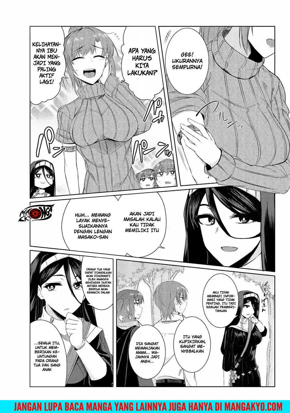Tsujou Kougeki ga Zentai Kougeki de 2-kai Kougeki no Okaasan wa Suki desu ka? Chapter 03.7 Bahasa Indonesia