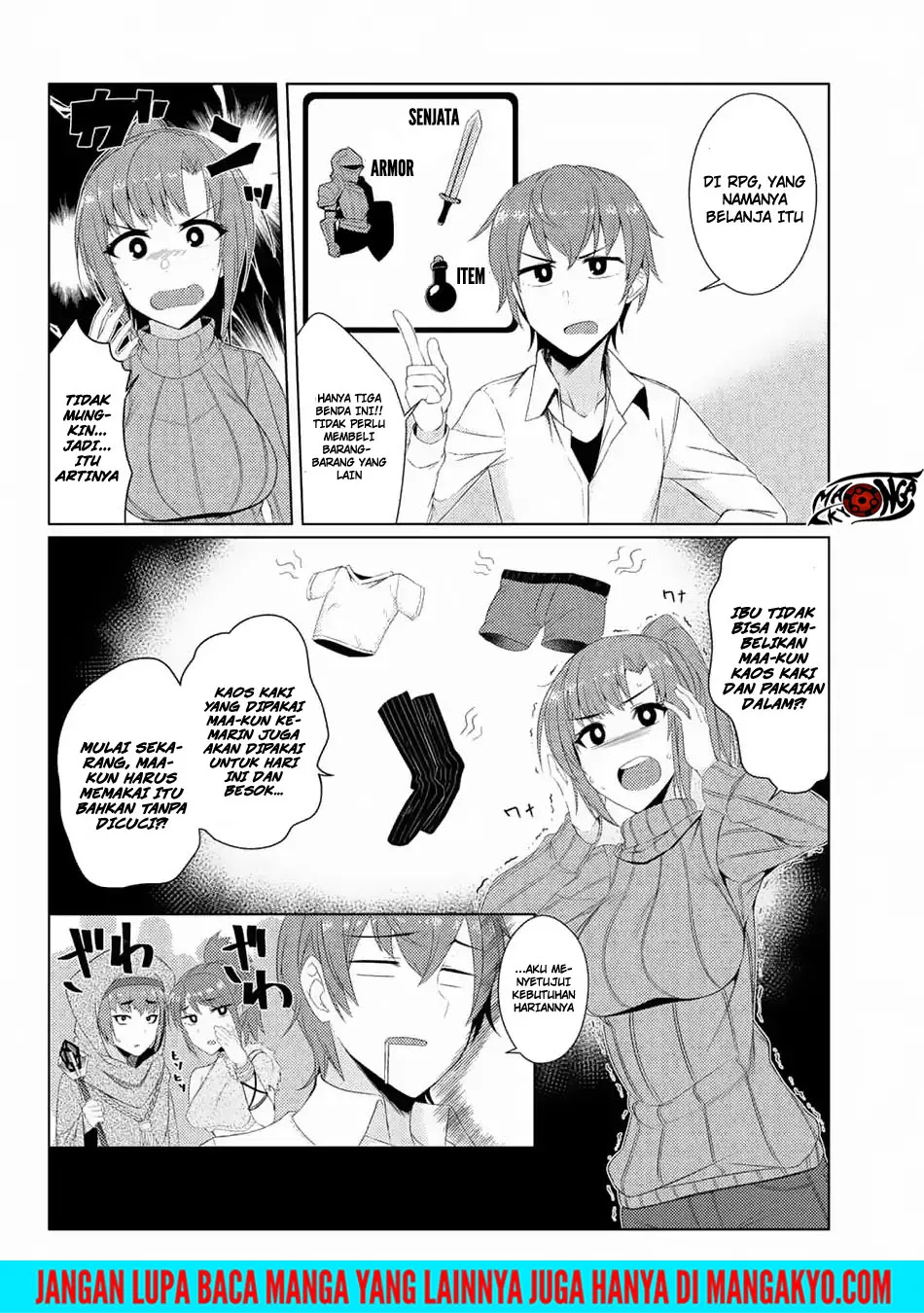 Tsujou Kougeki ga Zentai Kougeki de 2-kai Kougeki no Okaasan wa Suki desu ka? Chapter 03.7 Bahasa Indonesia