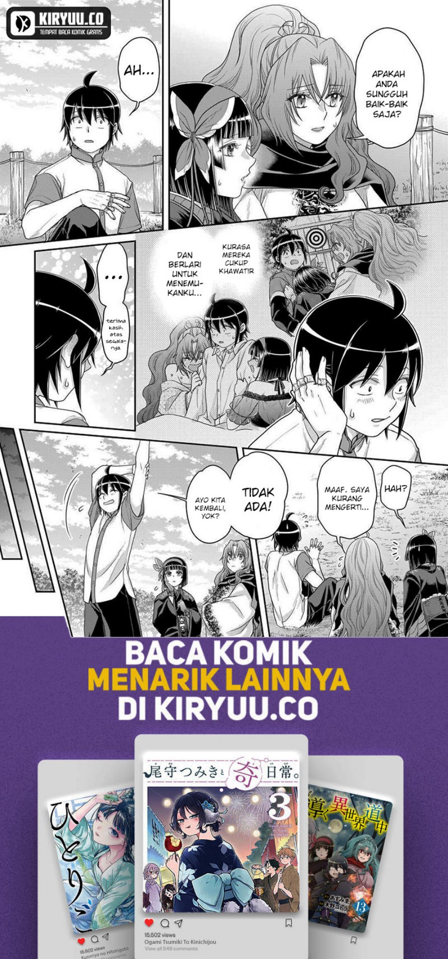 Tsuki ga Michibiku Isekai Douchuu Chapter 100 Bahasa Indonesia