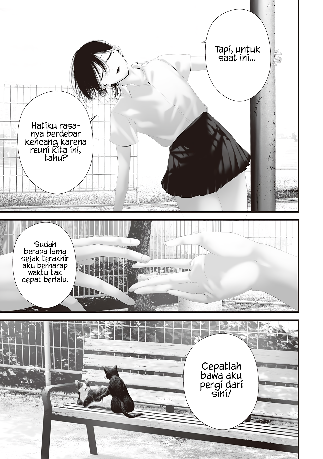 Tsurenai Hodo Aokute Azatoi Kurai ni Akai Chapter 82 Bahasa Indonesia