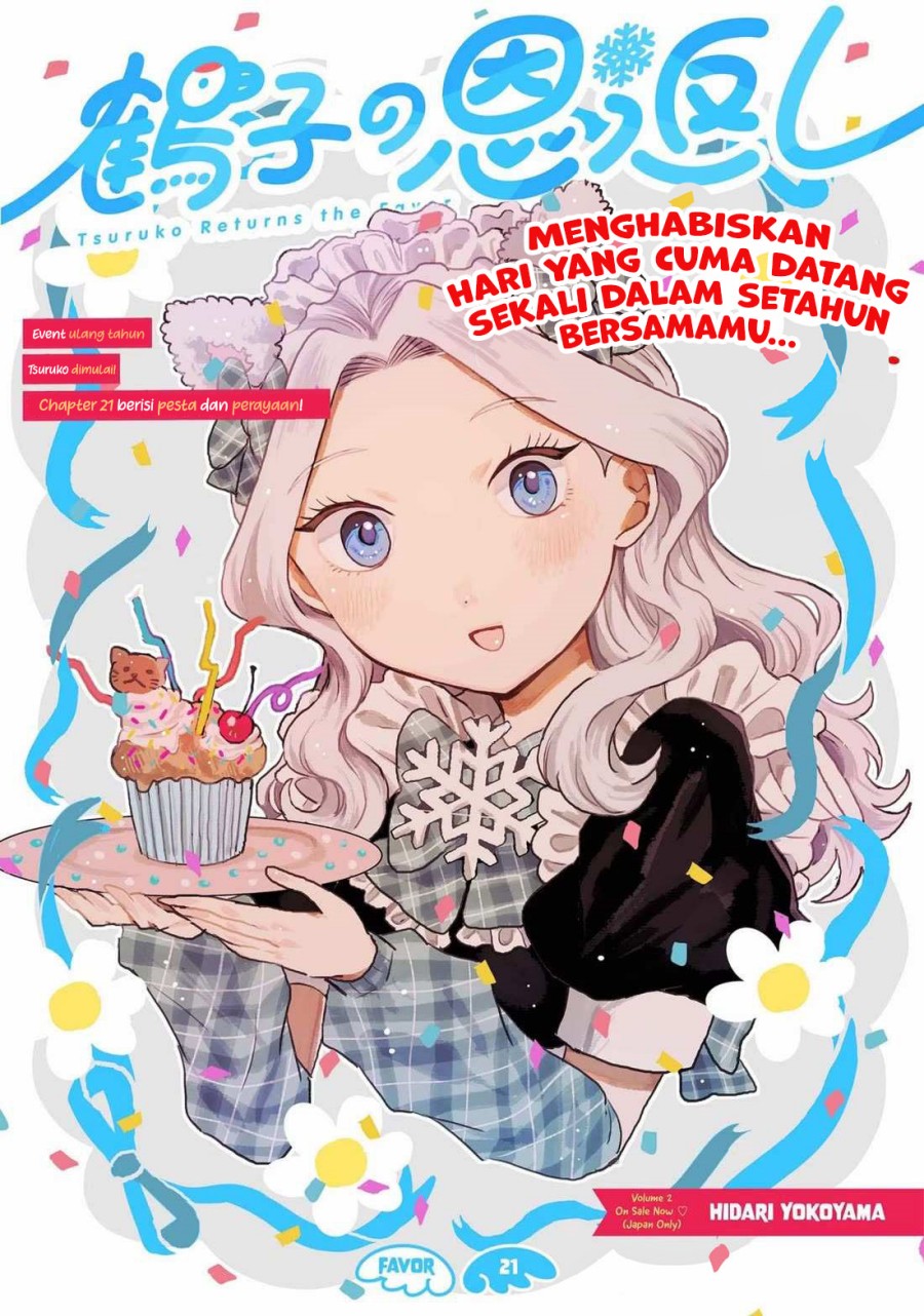 Tsuruko Returns the Favor Chapter 21 Bahasa Indonesia