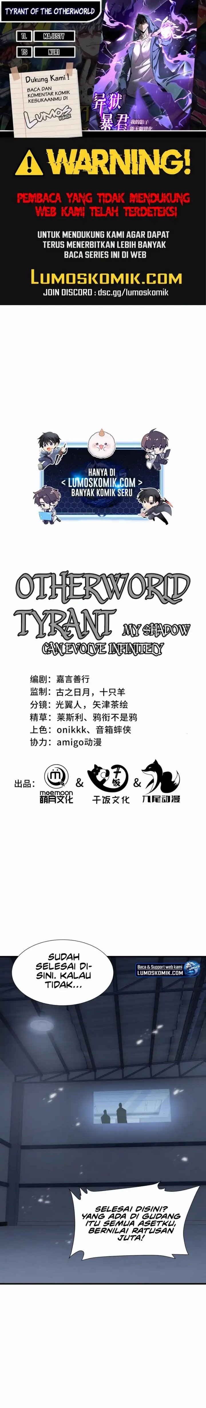Tyrant of the Otherworld: My Shadow Can Evolve Infinitely Chapter 34 Bahasa Indonesia