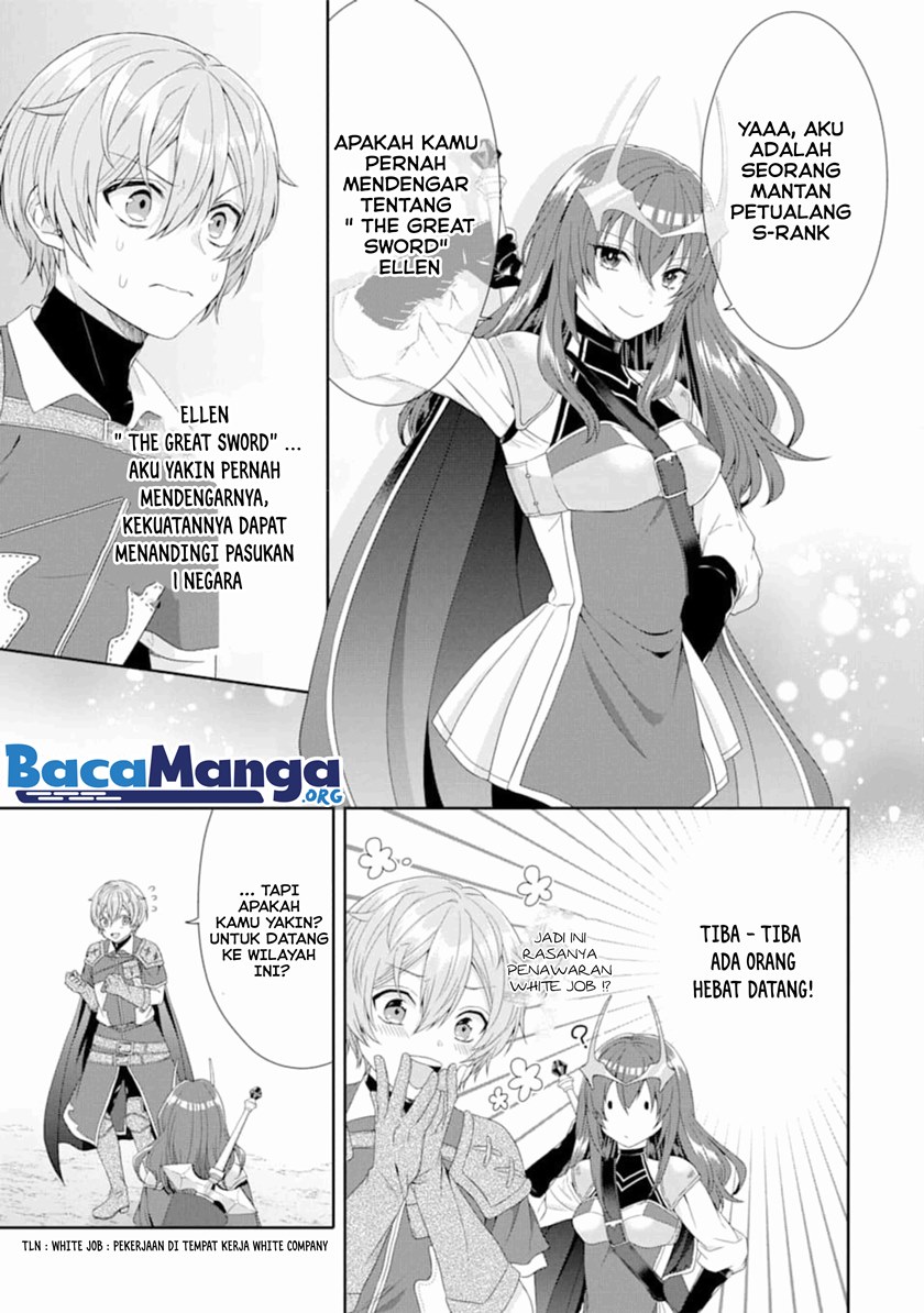 Tensei Ryoushu no Yuuryou Kaitaku: Zensei no Kioku o Ikashite White ni Tsutometara, Yuunou na Jinzai ga Atsumari Sugimashita chapter 1