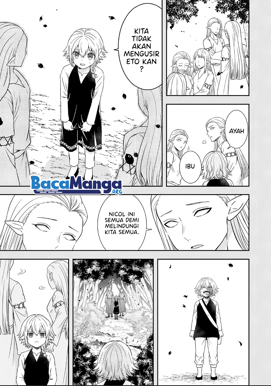 Tensei Ryoushu no Yuuryou Kaitaku: Zensei no Kioku o Ikashite White ni Tsutometara, Yuunou na Jinzai ga Atsumari Sugimashita Chapter 19.2 Bahasa Indonesia