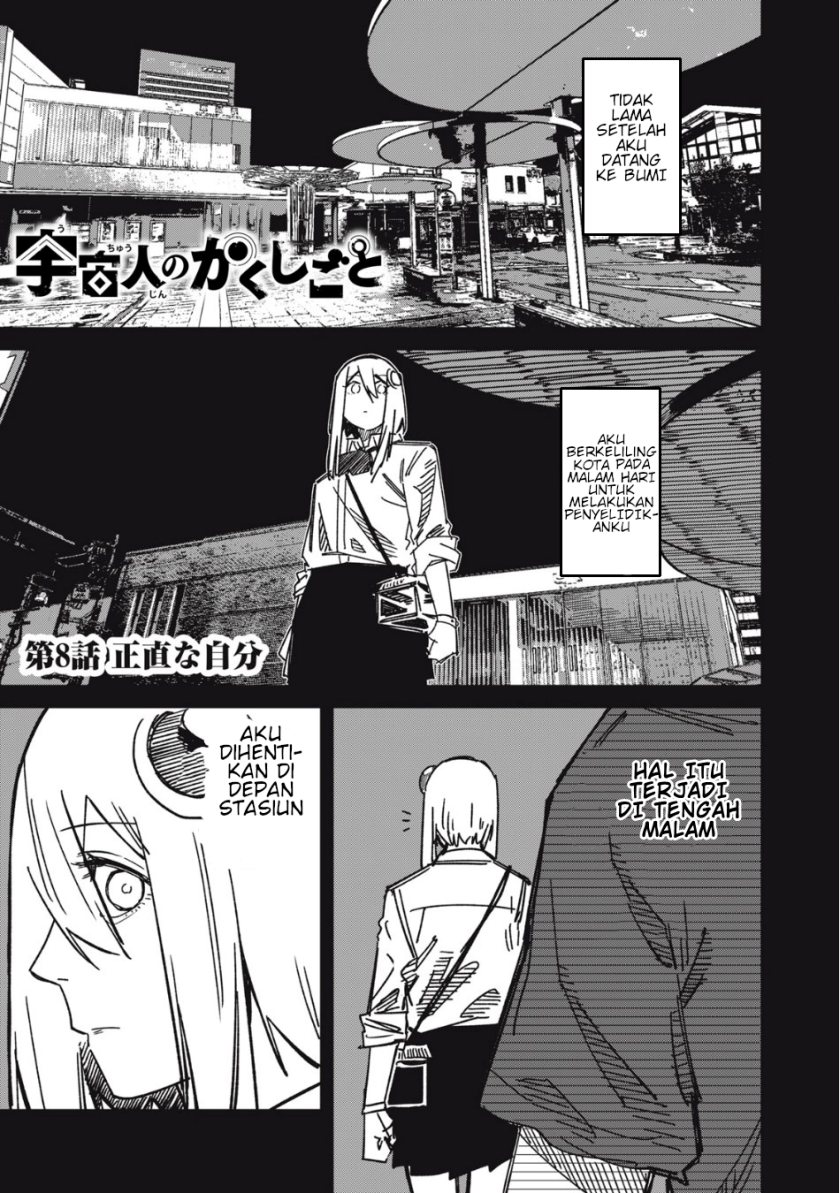 Uchuujin no Kakushigoto Chapter 08 Bahasa Indonesia