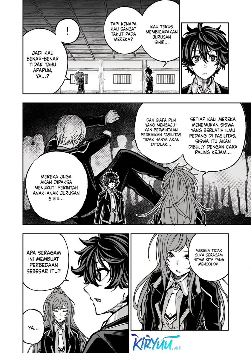 Umarekawatta Kensei Kenshi ga Reiguu sareru Majutsu Shijou Shugi no Gakuen de Musou suru chapter 2