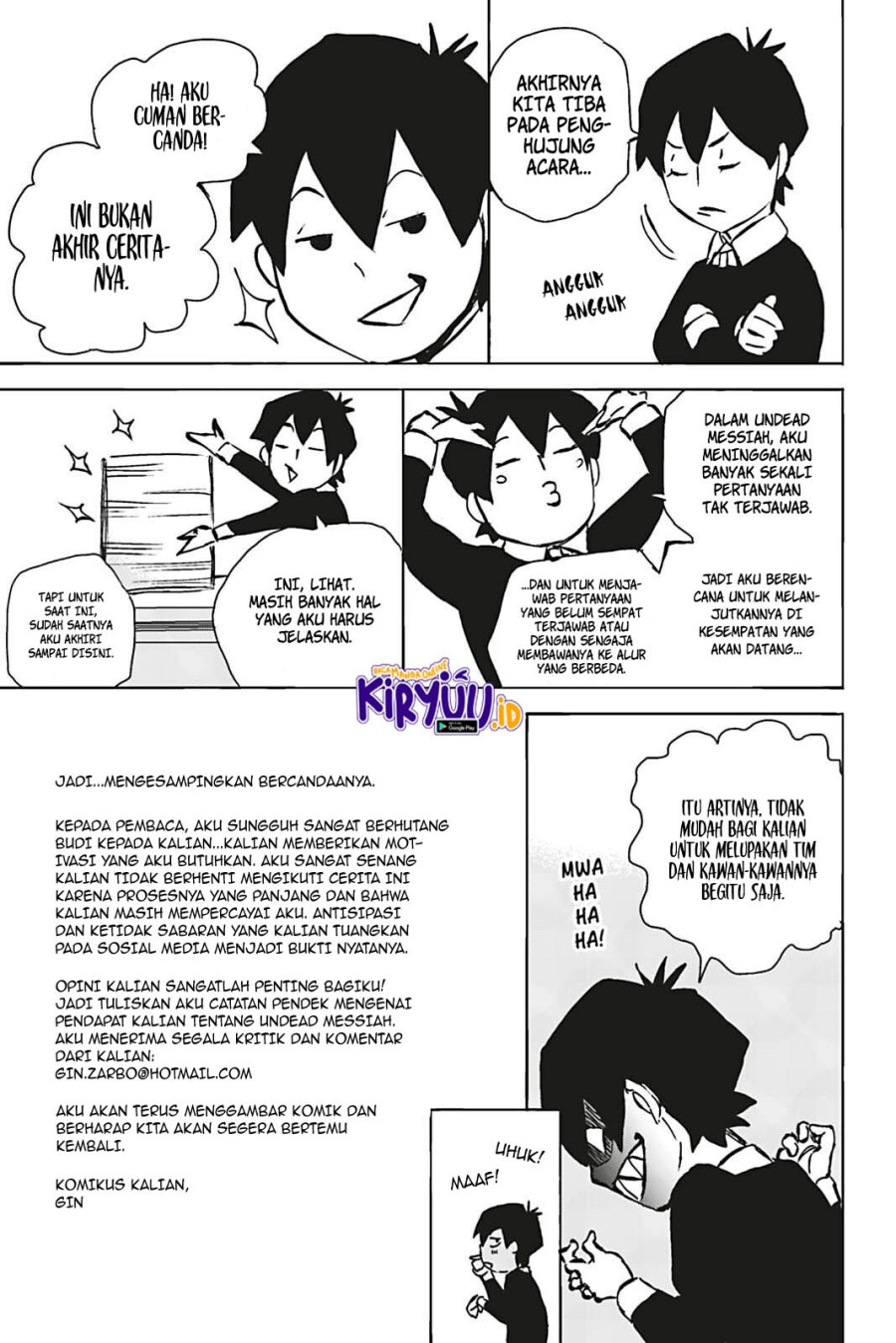 Undead Messiah Chapter 19 Bahasa Indonesia