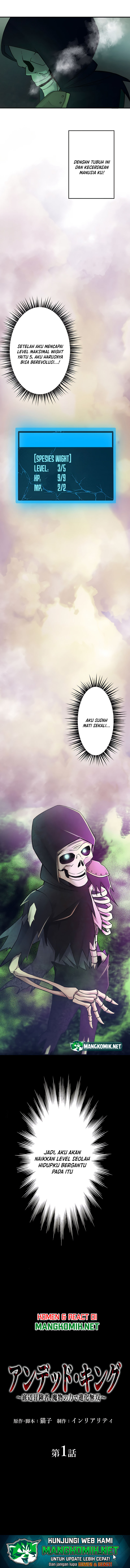 Undead King ~Teihen Bouken-sha, Mamono no Chikara de Shinka Musou~ Chapter 01 Bahasa Indonesia