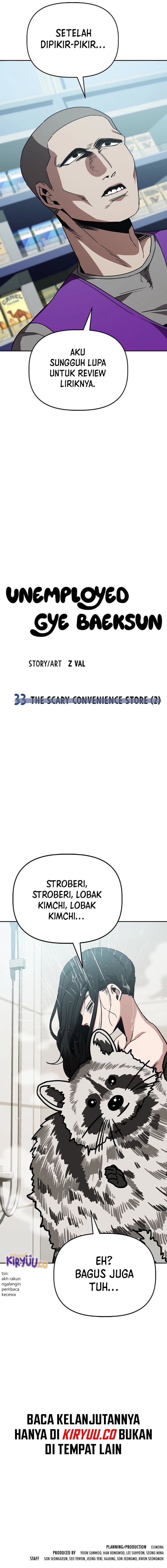 Unemployed Gye Baek Soon Chapter 33 Bahasa Indonesia