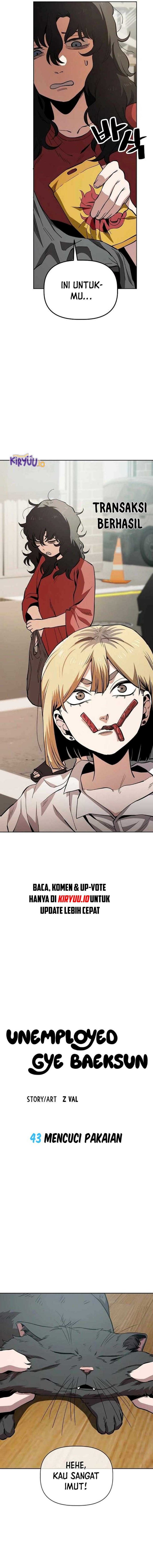 Unemployed Gye Baek Soon Chapter 43 Bahasa Indonesia