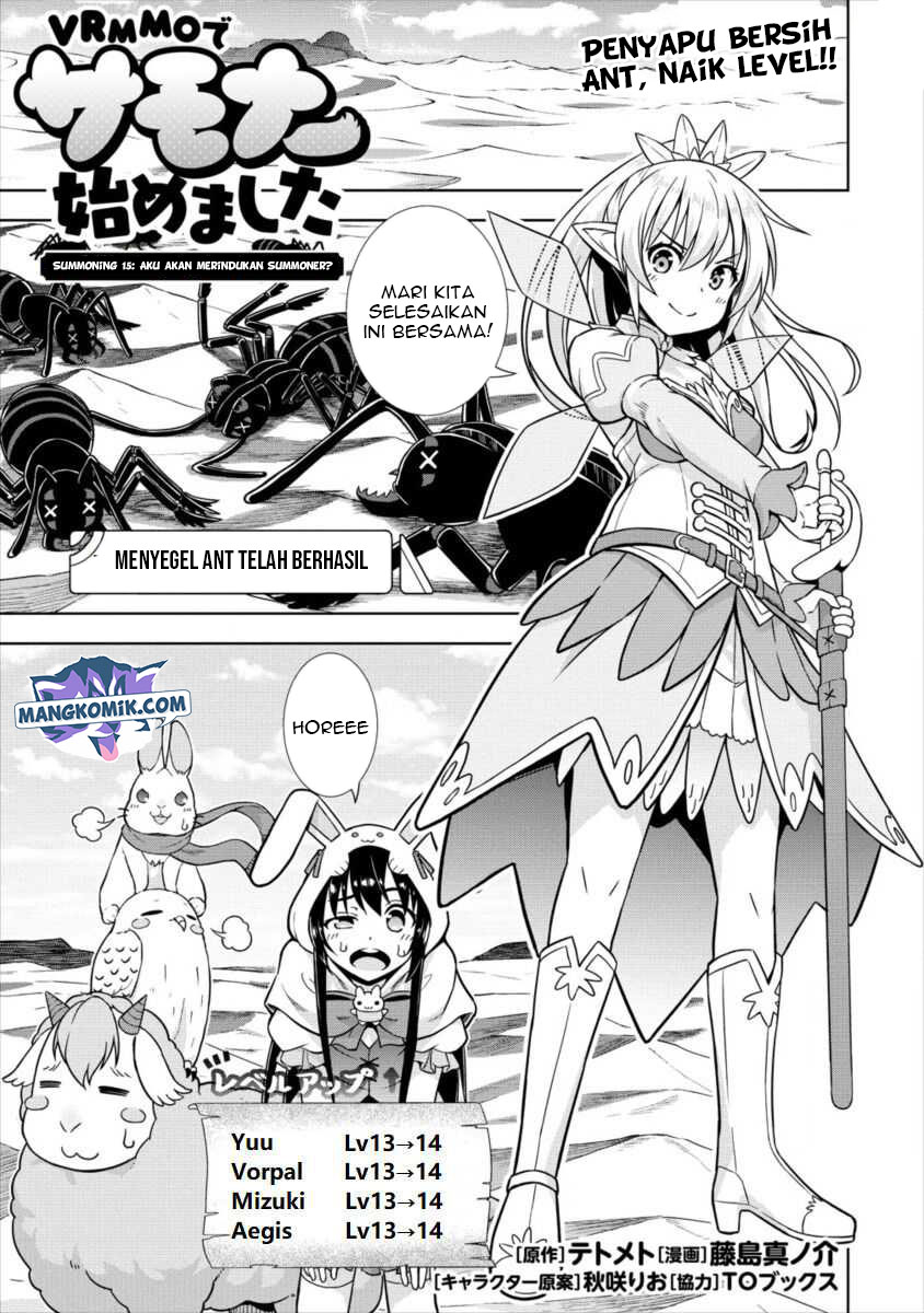 VRMMO Summoner Hajimemashita Chapter 15 Bahasa Indonesia