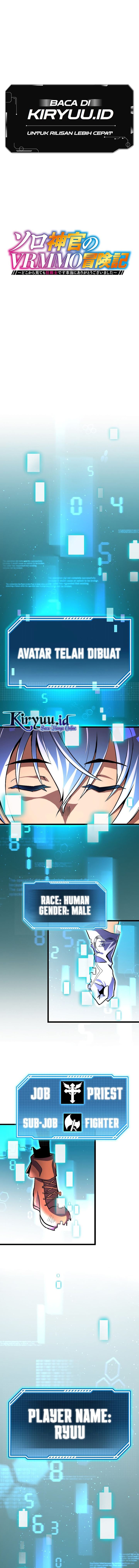 VRMMO Chronicles of a Solo Cleric ~Surprise! I’m Actually a Berserker!~ Chapter 01 Bahasa Indonesia