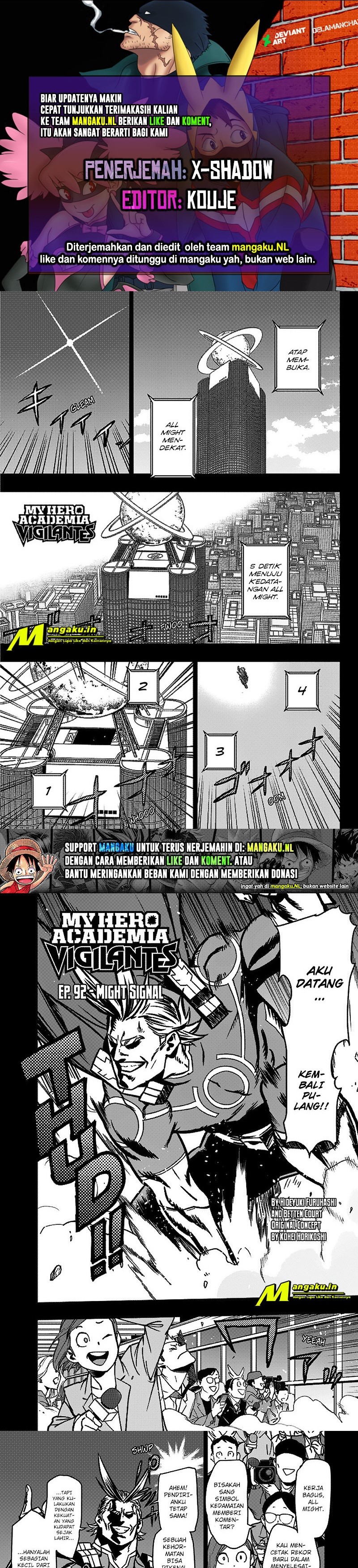 Vigilante: Boku no Hero Academia Illegals Chapter 92 Bahasa Indonesia