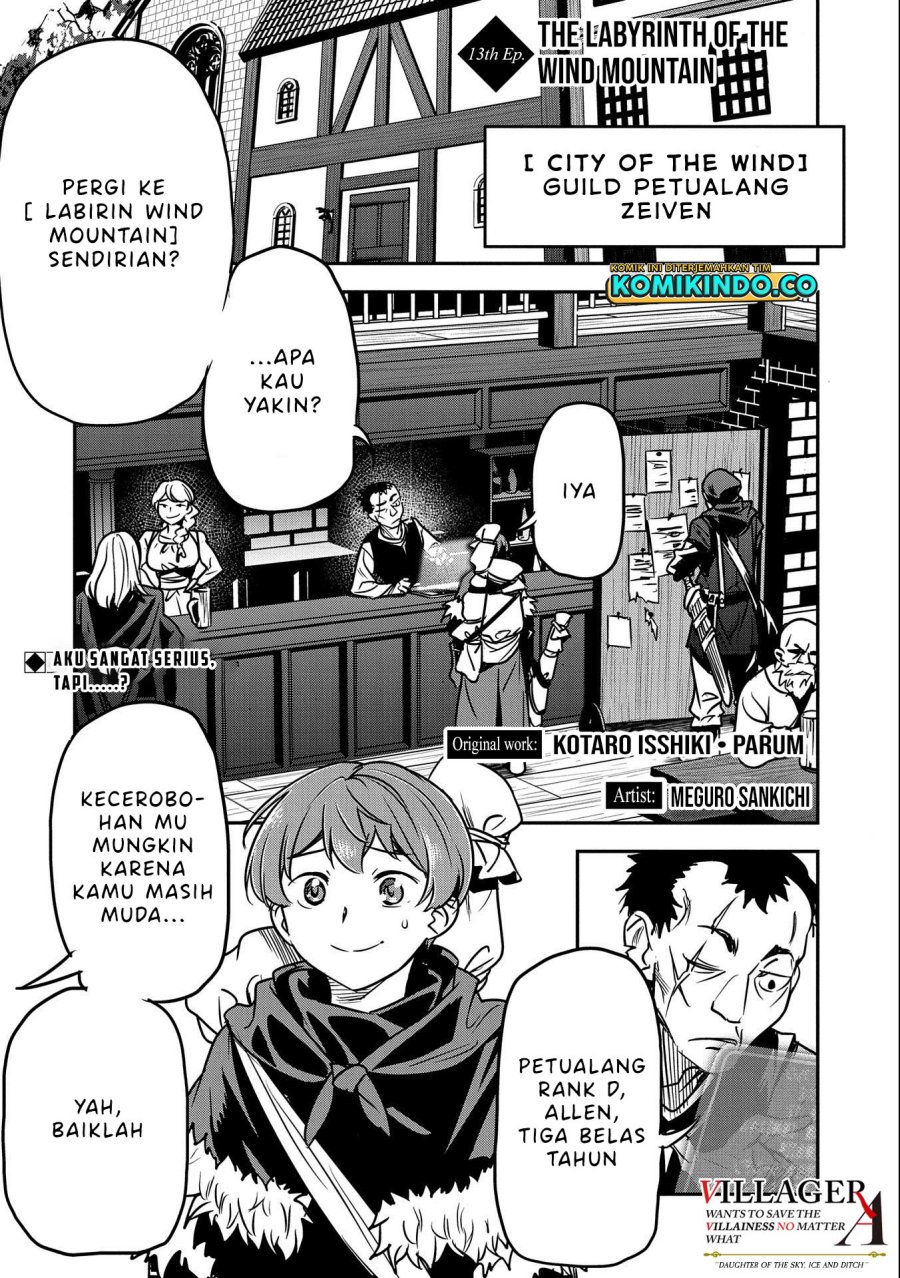 Villager A Wants to Save the Villainess no Matter What! Chapter 13 Bahasa Indonesia