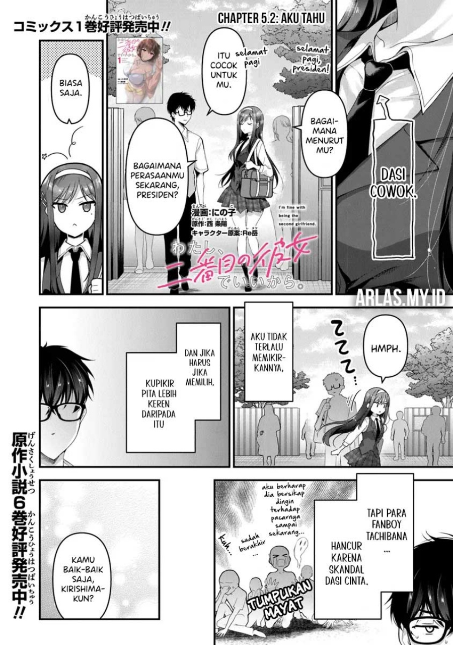 Watashi Nibanme no Kanojo de Ii kara Chapter 05.2 Bahasa Indonesia