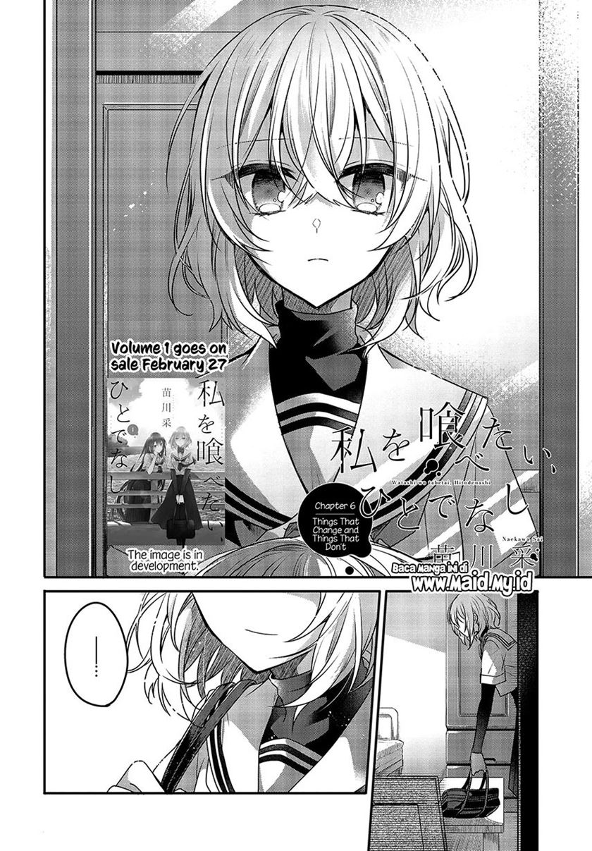 Watashi o Tabetai, Hitodenashi Chapter 06 Bahasa Indonesia