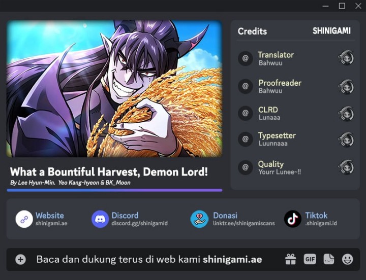 What A Bountiful Harvest, Demon Lord! chapter 20