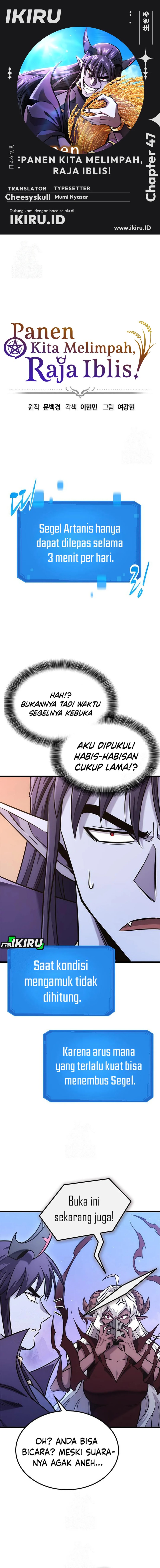 What A Bountiful Harvest, Demon Lord! Chapter 47 Bahasa Indonesia