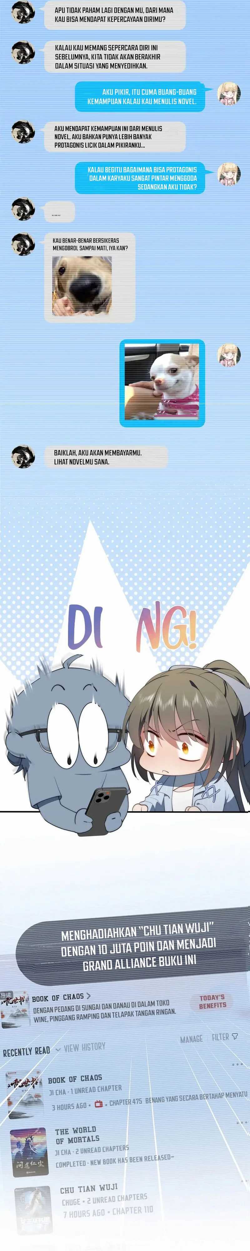 What Do You Do If the Heroine Escapes From Your Novel Chapter 68 Bahasa Indonesia