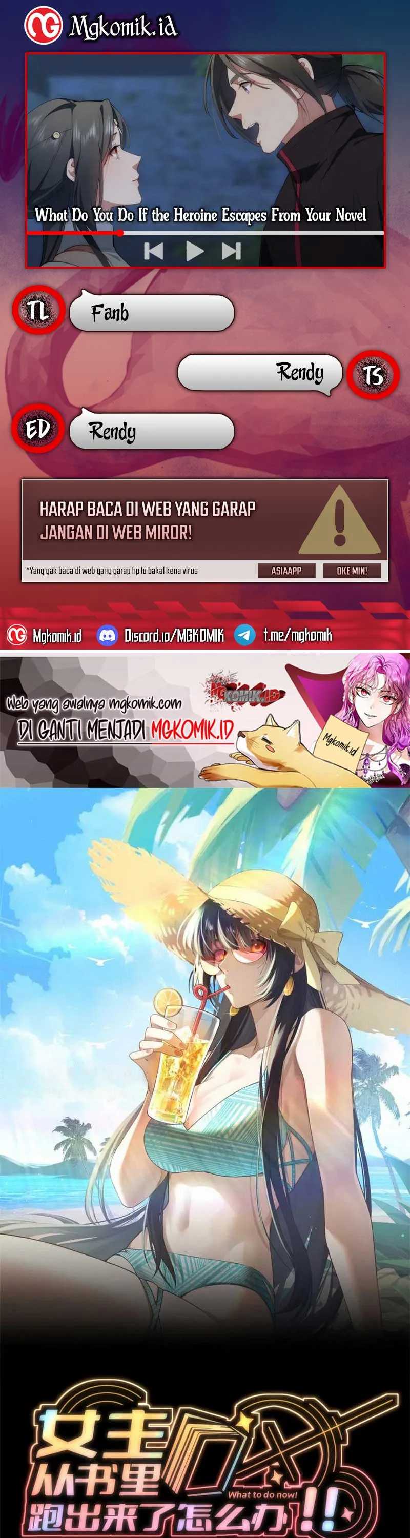 What Do You Do If the Heroine Escapes From Your Novel chapter 97