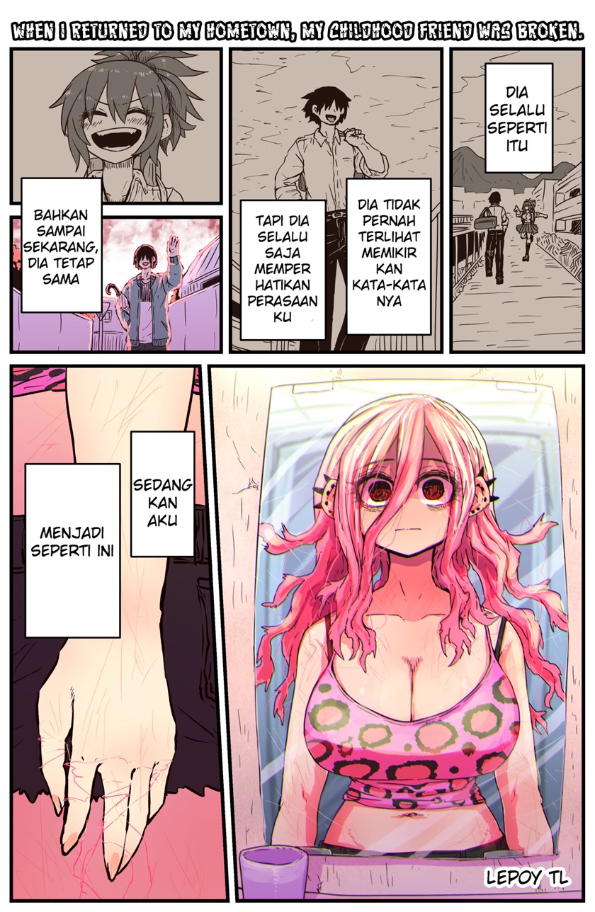 When I Returned to My Hometown, My Childhood Friend was Broken Chapter 09 Bahasa Indonesia