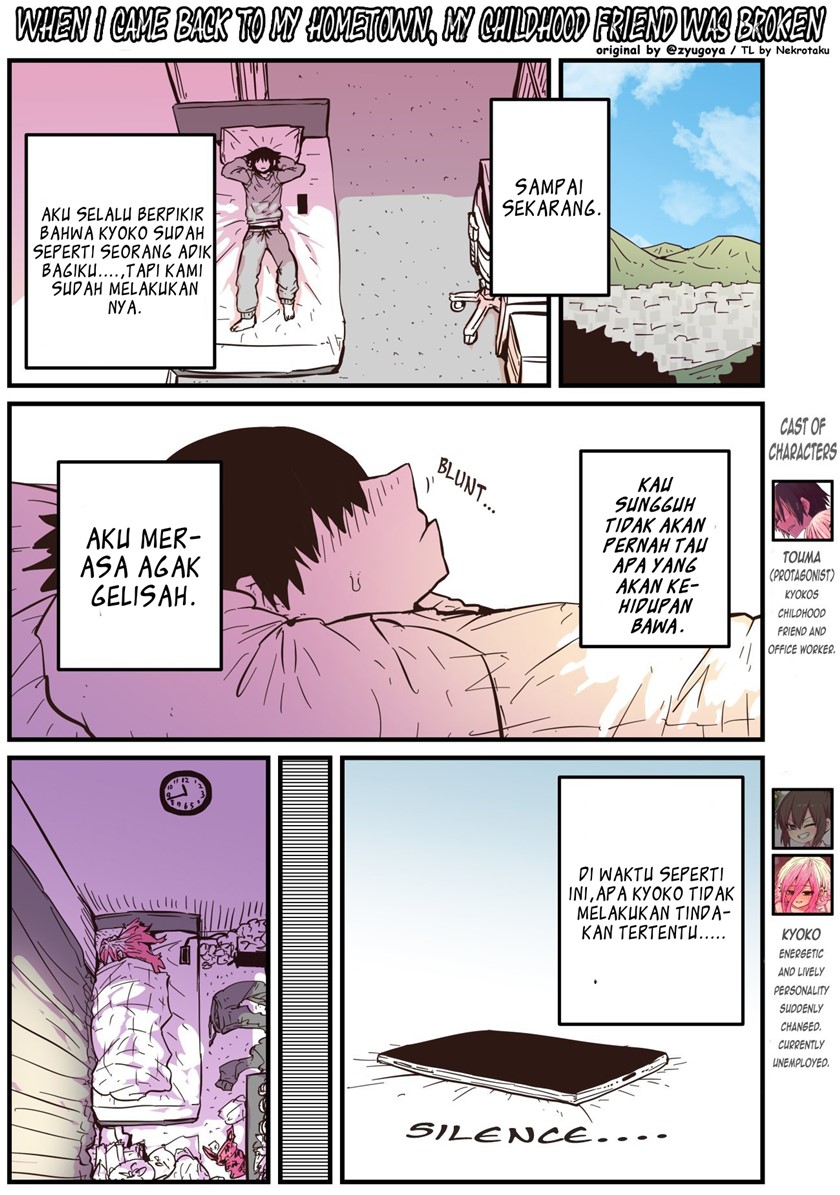 When I Returned to My Hometown, My Childhood Friend was Broken Chapter 19 Bahasa Indonesia