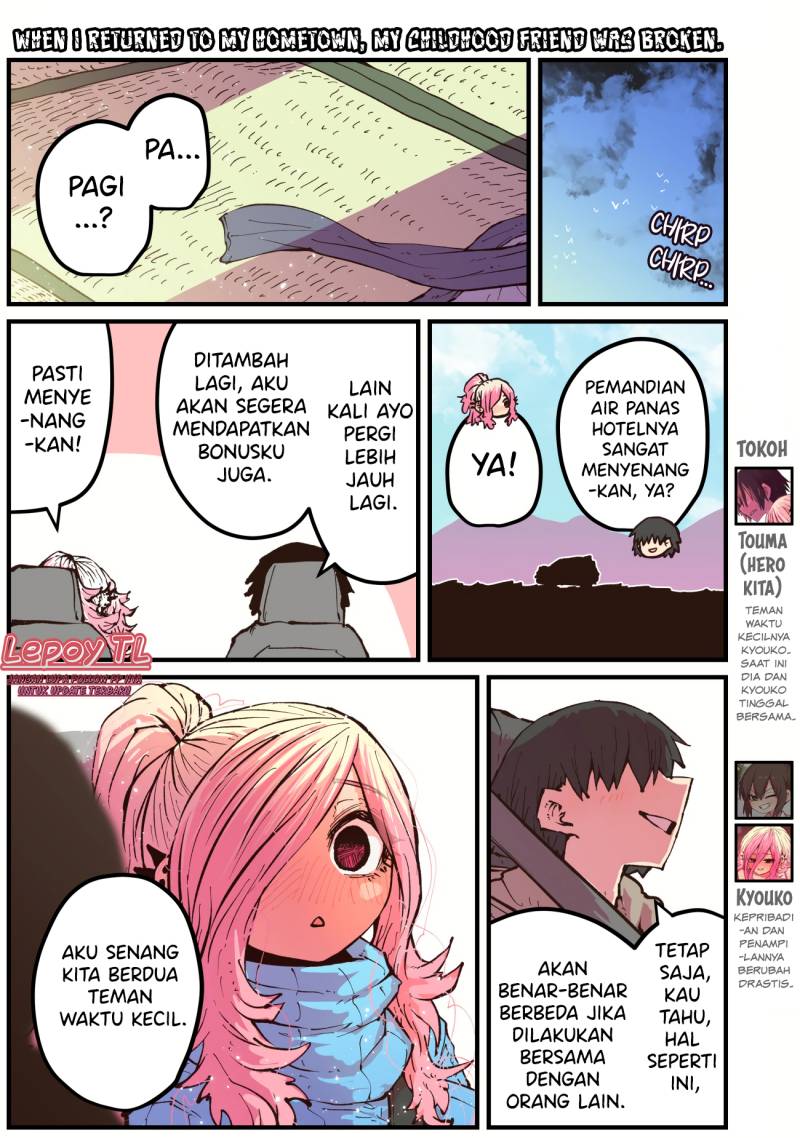 When I Returned to My Hometown, My Childhood Friend was Broken Chapter 38 Bahasa Indonesia