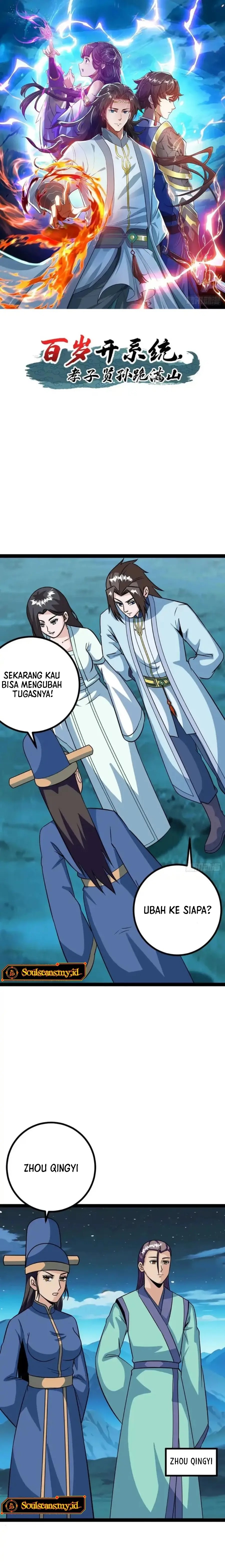 When The System Opens After The Age Of 100, All Grandchildren Kneel Upon The Mountains! Chapter 58 Bahasa Indonesia