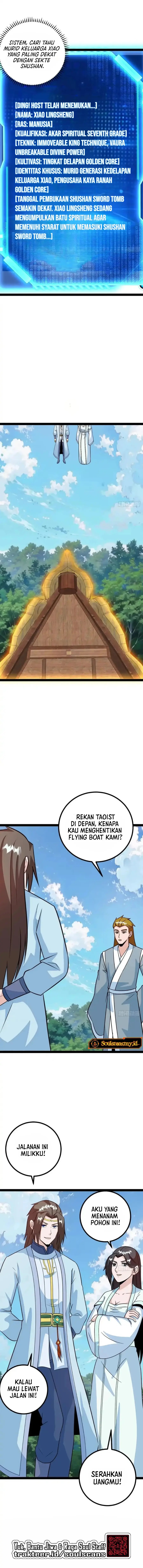When The System Opens After The Age Of 100, All Grandchildren Kneel Upon The Mountains! Chapter 58 Bahasa Indonesia