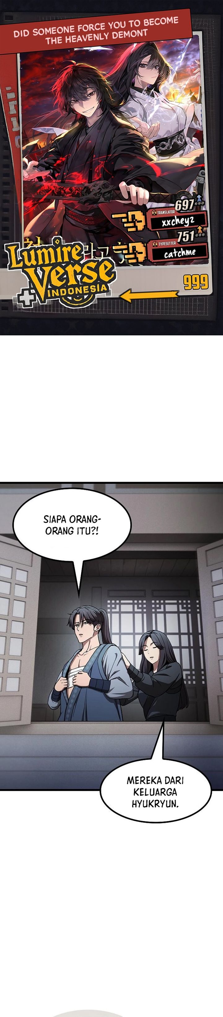 Who’s threatening you with a knife to make you a Heavenly Demon? Chapter 12 Bahasa Indonesia